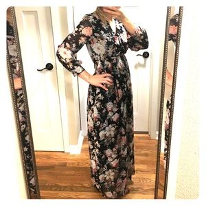 Long floral dress